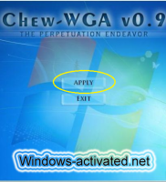 instruction for Chew-WGA activator.