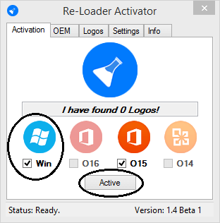 Activation 8.1 with Re-Loader activator 