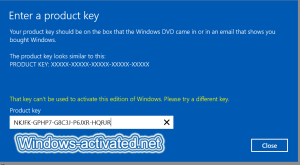 Windows 10 PRO — Activation Keys