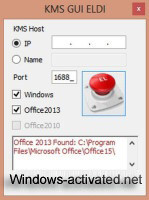Kms GUI ELDi - activator for Microsoft Office 2013