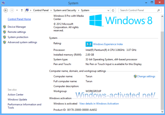 windows 8 activated by toolkit
