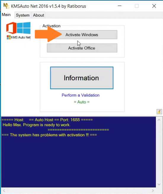 KMSAuto Windows 10 Activator